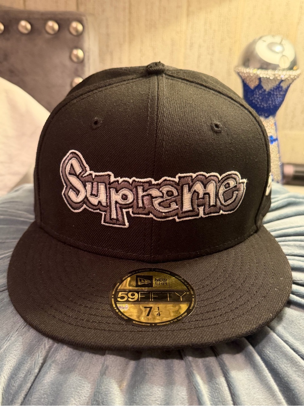 New Era Black Supreme Embroidered Fitted 59FIFTY Hat